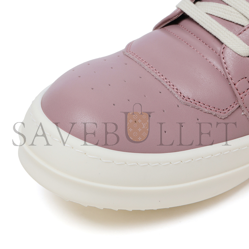 RICK OWENS GEOBASKET HIGH-TOP LEATHER SNEAKERS ‎‎289460